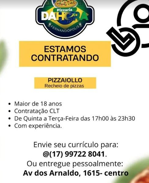 PIZZAIOLO ( RECHEIO DE PIZZAS )